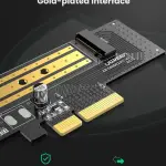 UGREEN M.2 NVMe إلى PCI-E 3.0 × 4 Expansion Card 32Gbps