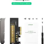 UGREEN M.2 NVMe إلى PCI-E 3.0 × 4 Expansion Card 32Gbps