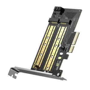 عرض UGREEN M.2 M-Key+M.2 B-Key إلى PCI-E 3.0 × 4 Expansion Card 32Gbps
