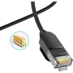 UGREEN CAT 6A نحاس نقي كابل إيثرنت OD2.8 3m (أسود)