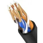 UGREEN CAT 6A نحاس نقي كابل إيثرنت OD2.8 3m (أسود)
