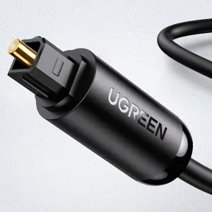 UGREEN Toslink ضوئي كابل صوت 1m (أسود)