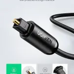 UGREEN Toslink ضوئي كابل صوت 1.5m (أسود)
