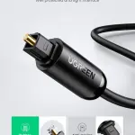 UGREEN Toslink ضوئي كابل صوت 2m (أسود)