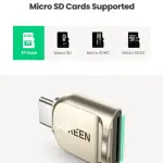 UGREEN USB-C إلى TF قارئ بطاقات