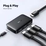 UGREEN HDMI Switcher 3 دخل 1 خرج 4K@30HZ
