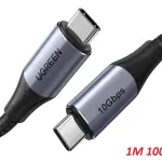 UGREEN USB-C 3.1 M/M Gen2 5A كابل مع مضفر 1m (أسود)