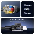 UGREEN Type C Male To 3.5mm Audio Adapter 10CM With Chip