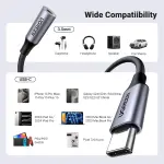 UGREEN Type C Male To 3.5mm Audio Adapter 10CM With Chip