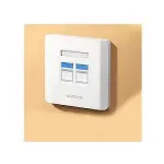 UGREEN Dual منفذ Wall Plate 1 قطعة/حقيبة