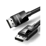 UGREEN DP Male to Male DP1.4 8K Round Cable ABS Shell Braid 1m (Black)