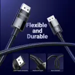 UGREEN DP ذكر إلى ذكر DP1.4 8K كابل دائري ABS Shell Braid 1m (أسود)