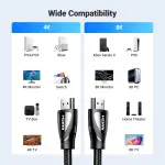 UGREEN HDMI A M/M Cable with Braided 1.00m 8K@60Hz/4K@120Hz