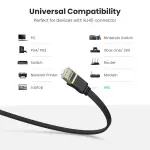 UGREEN CAT7 Shielded Round Cable with Braided Modular Plugs 1m