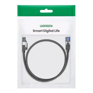 UGREEN CAT8 Shielded Round Braided Cable Modular Plugs 3m