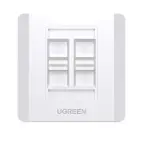 UGREEN Quadruple-منفذ Wall Plate 1 قطعة