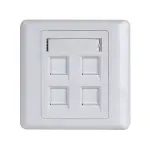 UGREEN Quadruple-منفذ Wall Plate 1 قطعة