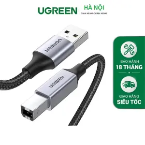 UGREEN USB 2.0 AM إلى BM كابل طابعة 1M