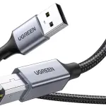 UGREEN USB 2.0 AM إلى BM كابل طابعة 1.5M