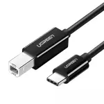 UGREEN USB-C ذكر إلى USB-B 2.0 ذكر Printer كابل ABS Plastic علبة 1m (أسود)
