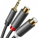 UGREEN 3.5mm Male to 2RCA Male Audio Cable 0.5m