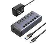 UGREEN USB-C إلى 7-منفذ USB-A 3.0 موزع DC 12V EU