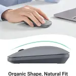 UGREEN محمول لاسلكي ماوس 2.4GHZ Ultra Slim (Light رمادي) (بطارية قلوية AA not مشمول)