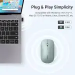 UGREEN محمول لاسلكي ماوس 2.4GHZ Ultra Slim (أخضر) (بطارية قلوية AA not مشمول)