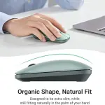 UGREEN محمول لاسلكي ماوس 2.4GHZ Ultra Slim (أخضر) (بطارية قلوية AA not مشمول)