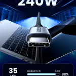 UGREEN Type C 2.0 ذكر إلى Type C 2.0 ذكر شحن&كابل بيانات(240W Max) 2M