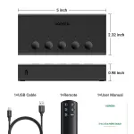 UGREEN 5-دخل 1-خرج HDMI مبدّل