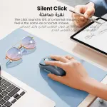 UGREEN FUN+ Wireless Mouse 2.4 & BLT Black simultaneously connect 3 devices (one 2.4G, two BT)