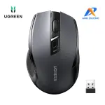 UGREEN ماوس لاسلكي مريح 2.4G 4000DPI Silence Design (أسود) (بطارية قلوية AA not مشمول)