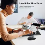 UGREEN ماوس لاسلكي مريح 2.4G 4000DPI Silence Design (أسود) (بطارية قلوية AA not مشمول)