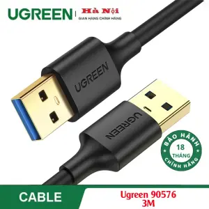 UGREEN USB-A 3.0 كابل ذكر إلى ذكر 3m (أسود)