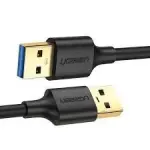 UGREEN USB-A 3.0 كابل ذكر إلى ذكر 3m (أسود)