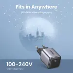 UGREEN Nexode 20W شاحن PD بتقنية GaN أوروبي رمادي