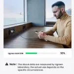 UGREEN Nexode 30W شاحن PD بتقنية GaN أوروبي رمادي