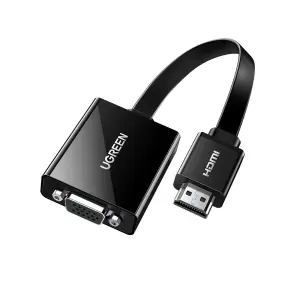 UGREEN HDMI إلى VGA محول مع منفذ طاقةs Type C (15CM ) (غلاف ABS+ Enviromental Jacket)