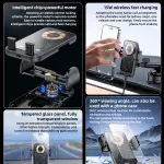 YESIDO C307 - 15W touch automatic clip wireless charging