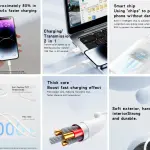 YESIDO CA120-TC - PVC Data Cable 1M