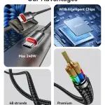 YESIDO CA185 - C-C 240W Data cable 1.2M