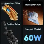 YESIDO CA192 - C TO C/60W Data cable 2M