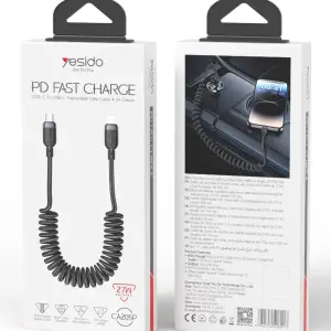 عرض YESIDO CA205P - C-L 27W Spring cable