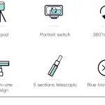 YESIDO SF11 - Bluetooth selfie stick