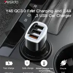 YESIDO Y46 - QC 3.0 18W Car Charger