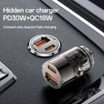 YESIDO Y68 - A+C 30W Mini Car charger