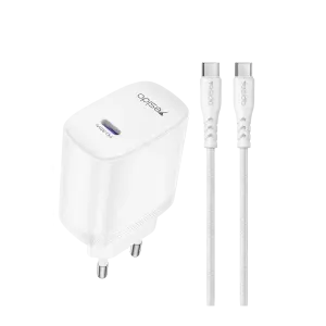 عرض YESIDO YC107 - TC PD35W Home charger EU (C TO C cable)