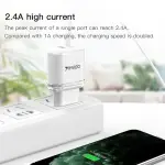 YESIDO YC26(EU) WITH MICRO CABLE - 2 USB Ports Travel Charger